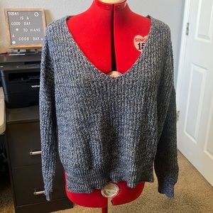 Lucky Brand szS blue knitted split side Sweater New never worn as shown